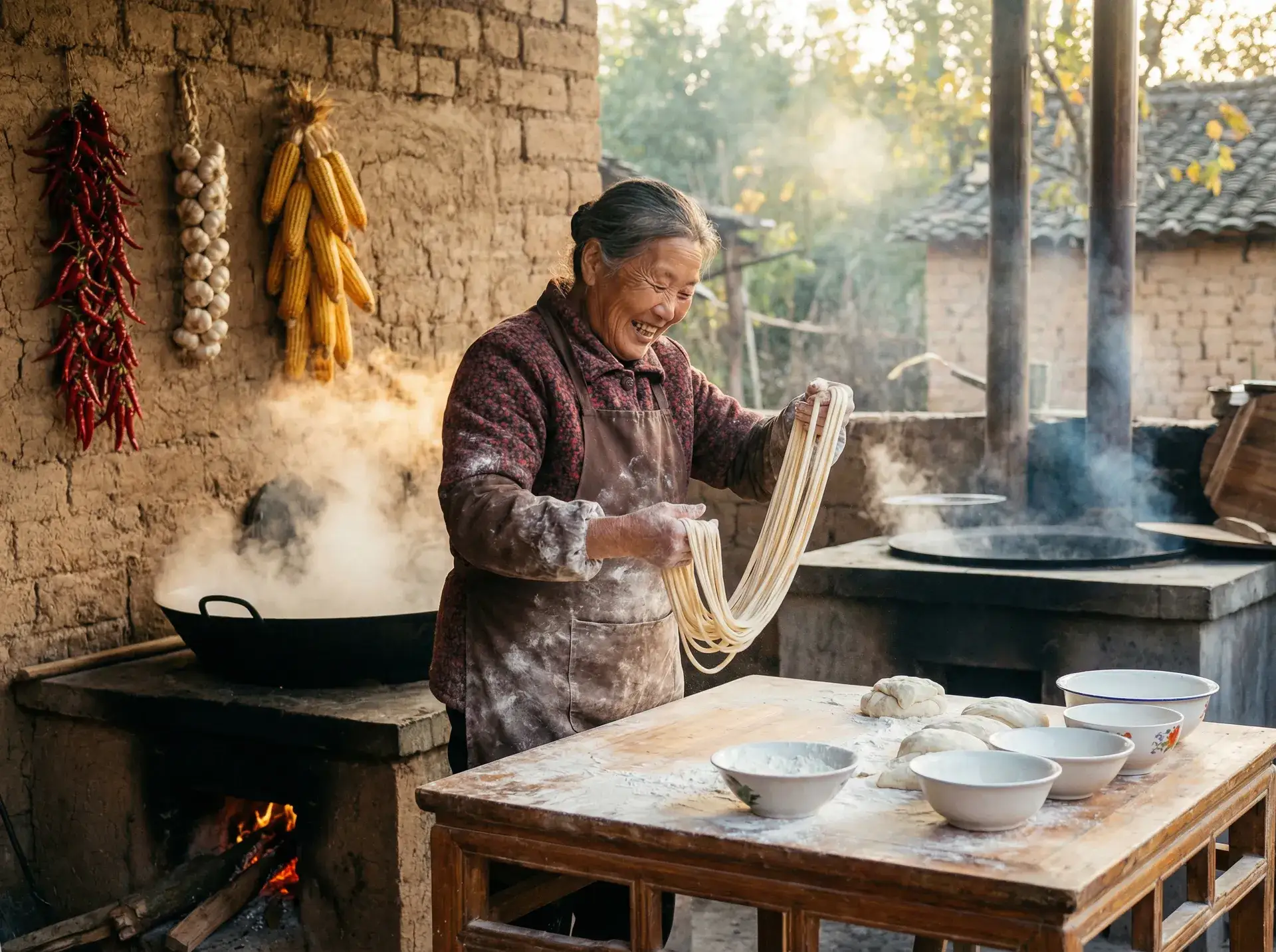 农家大嫂手擀面 - 刀客家族的女人剧情介绍 乡村美食